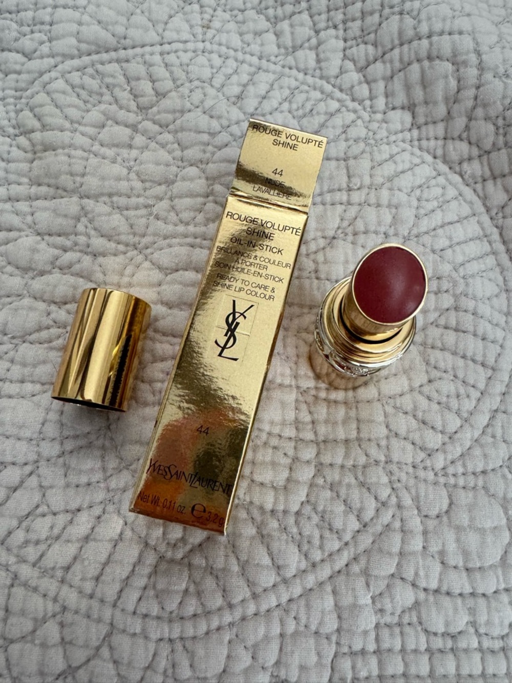 YSL ROGUE VOLUPTE SHINE - 44 Nude Lavalliere - Picture 2 of 3